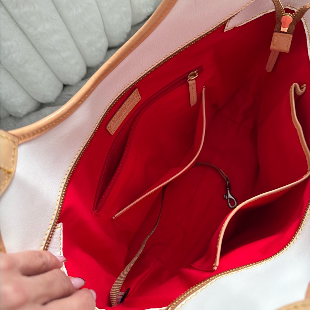 Dooney & Bourke Cream and Tan Tote - Picture 8 of 9